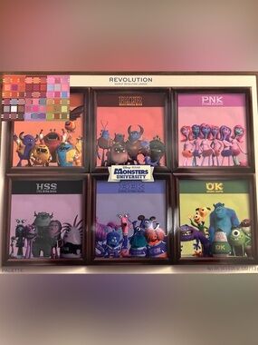 NIB Revolution Monsters University Mirrored  Eye Shadow Palette 54 Colors
